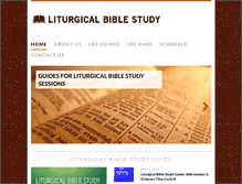 Tablet Screenshot of liturgicalbiblestudy.com